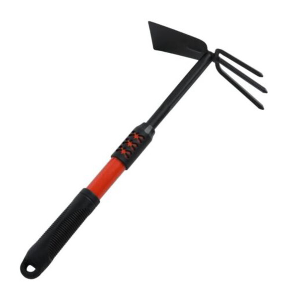 Unbranded Other Twoheaded Hoe Hand Cultivator Rake Hoe Tiller Steel